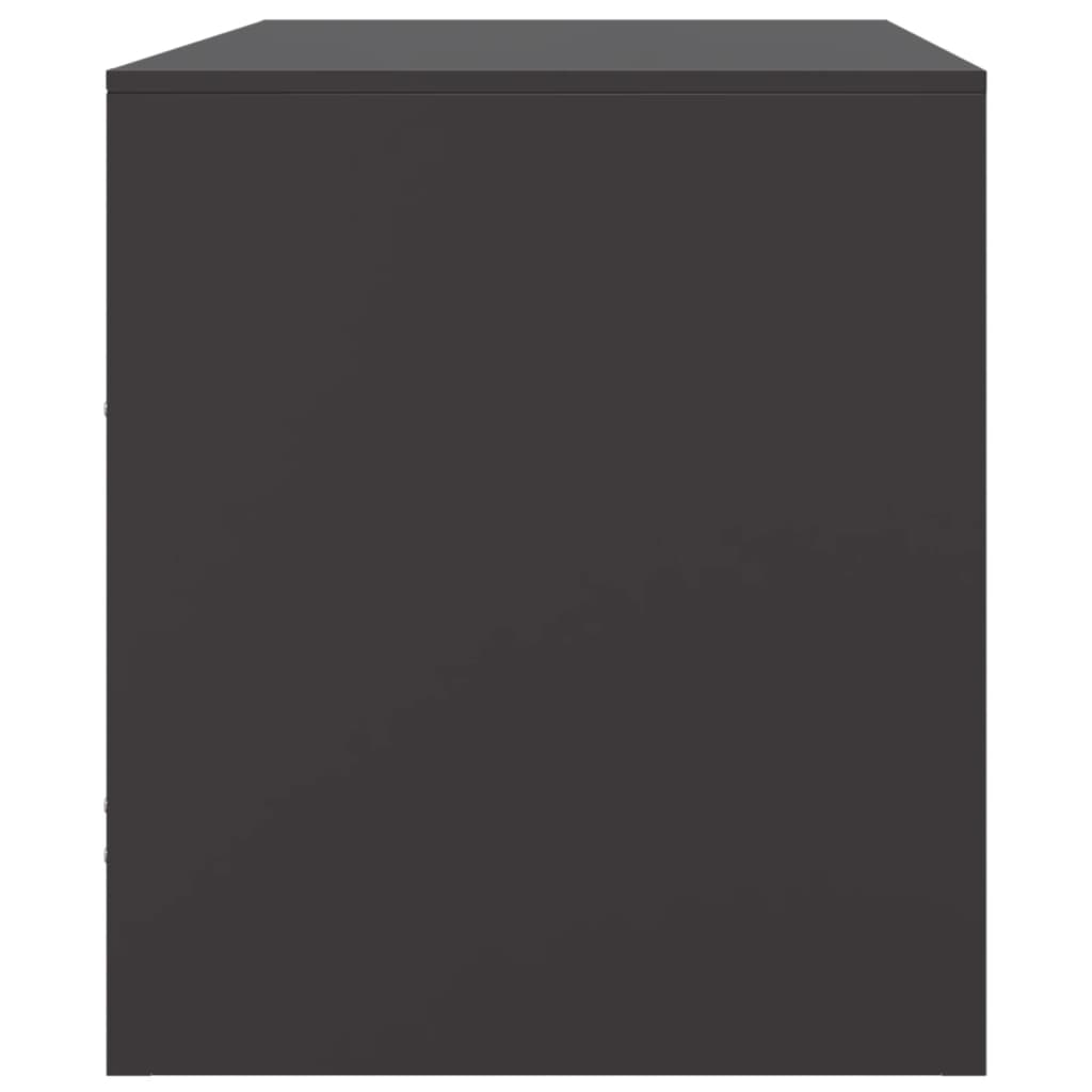 TV Cabinet Black 67x39x44 cm Steel