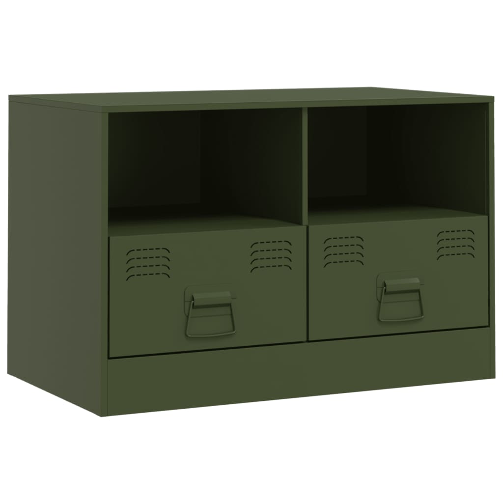 TV Cabinet Olive Green 67x39x44 cm Steel