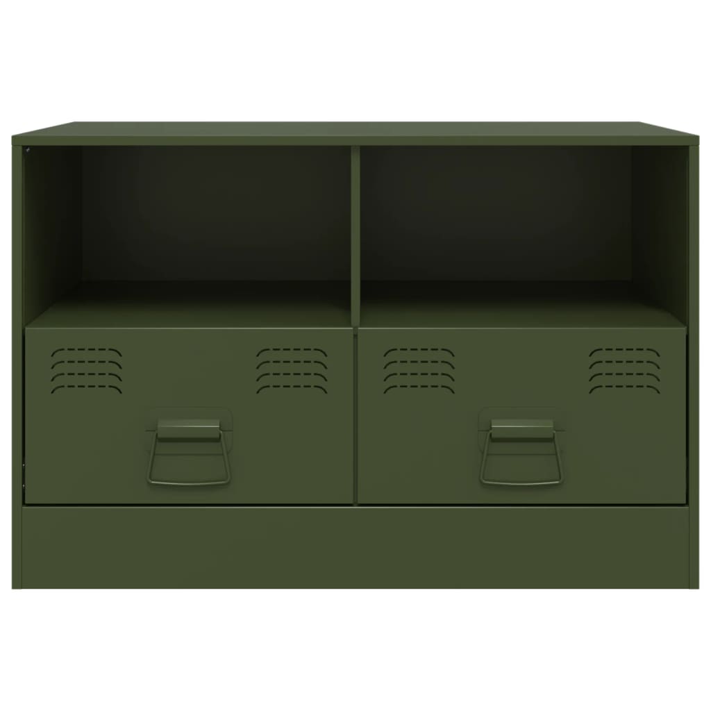 TV Cabinet Olive Green 67x39x44 cm Steel