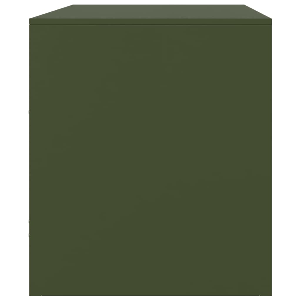 TV Cabinet Olive Green 67x39x44 cm Steel