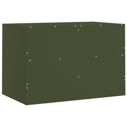 TV Cabinet Olive Green 67x39x44 cm Steel