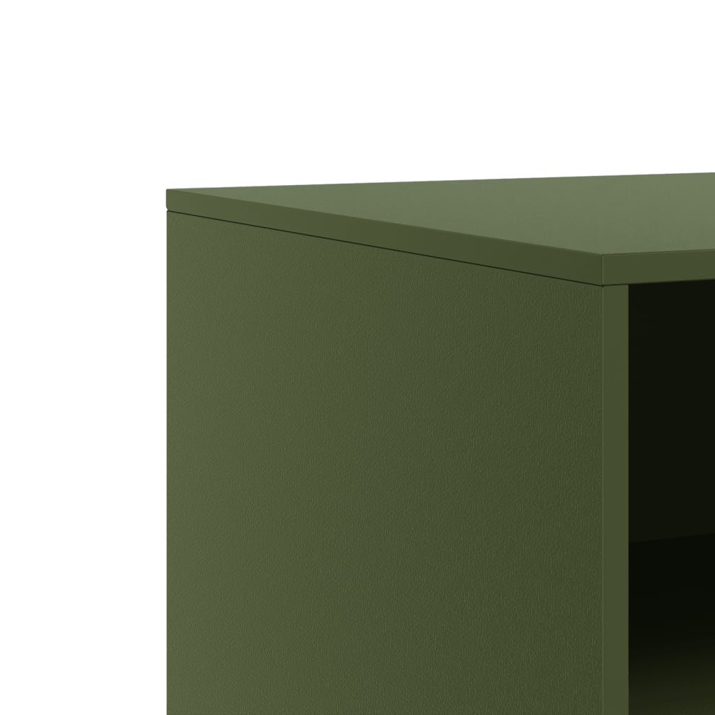 TV Cabinet Olive Green 67x39x44 cm Steel