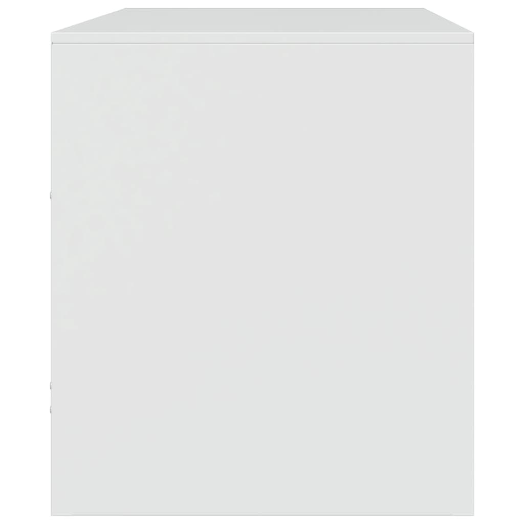 TV Cabinet White 67x39x44 cm Steel