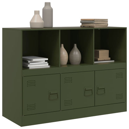 Sideboard Olive Green 99x39x73 cm Steel