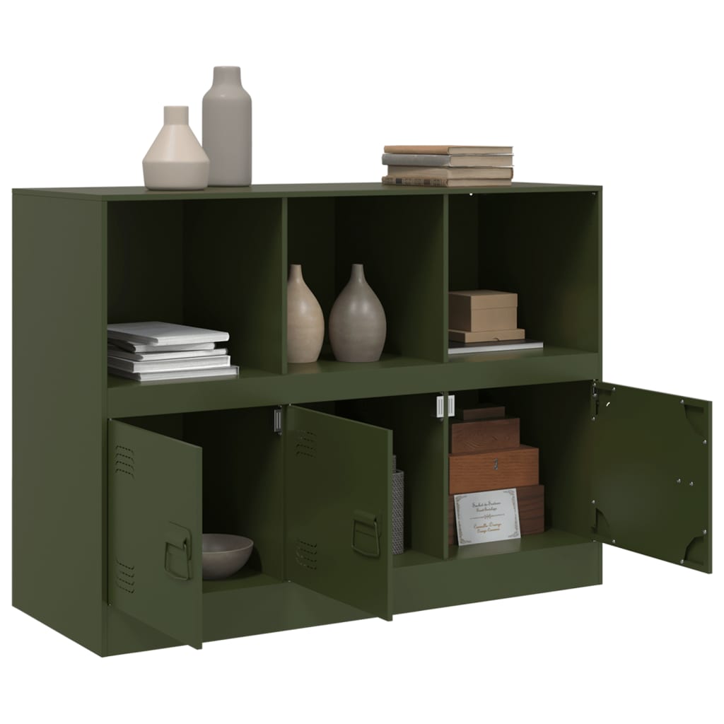 Sideboard Olive Green 99x39x73 cm Steel