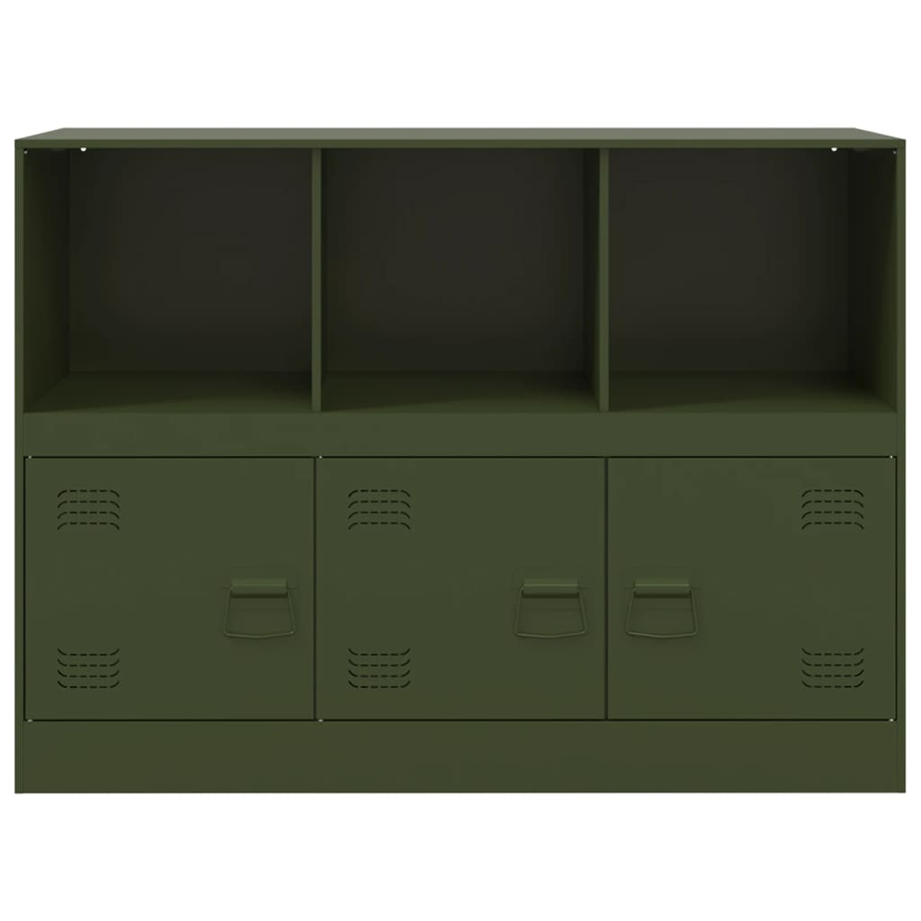 Sideboard Olive Green 99x39x73 cm Steel