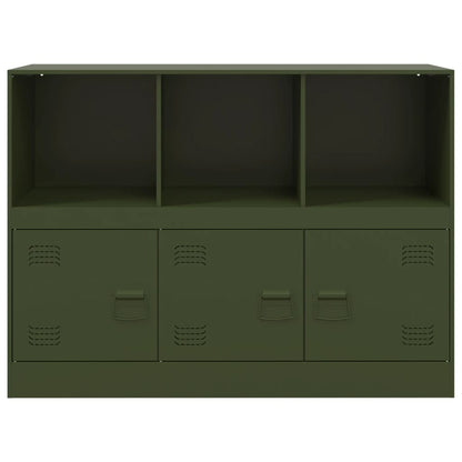 Sideboard Olive Green 99x39x73 cm Steel