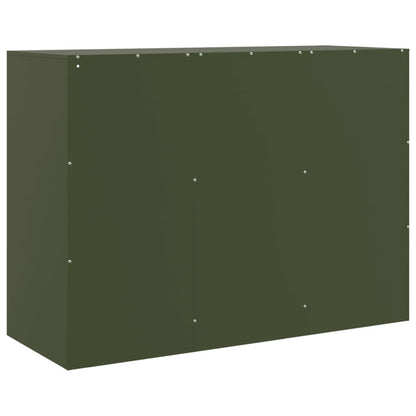 Sideboard Olive Green 99x39x73 cm Steel