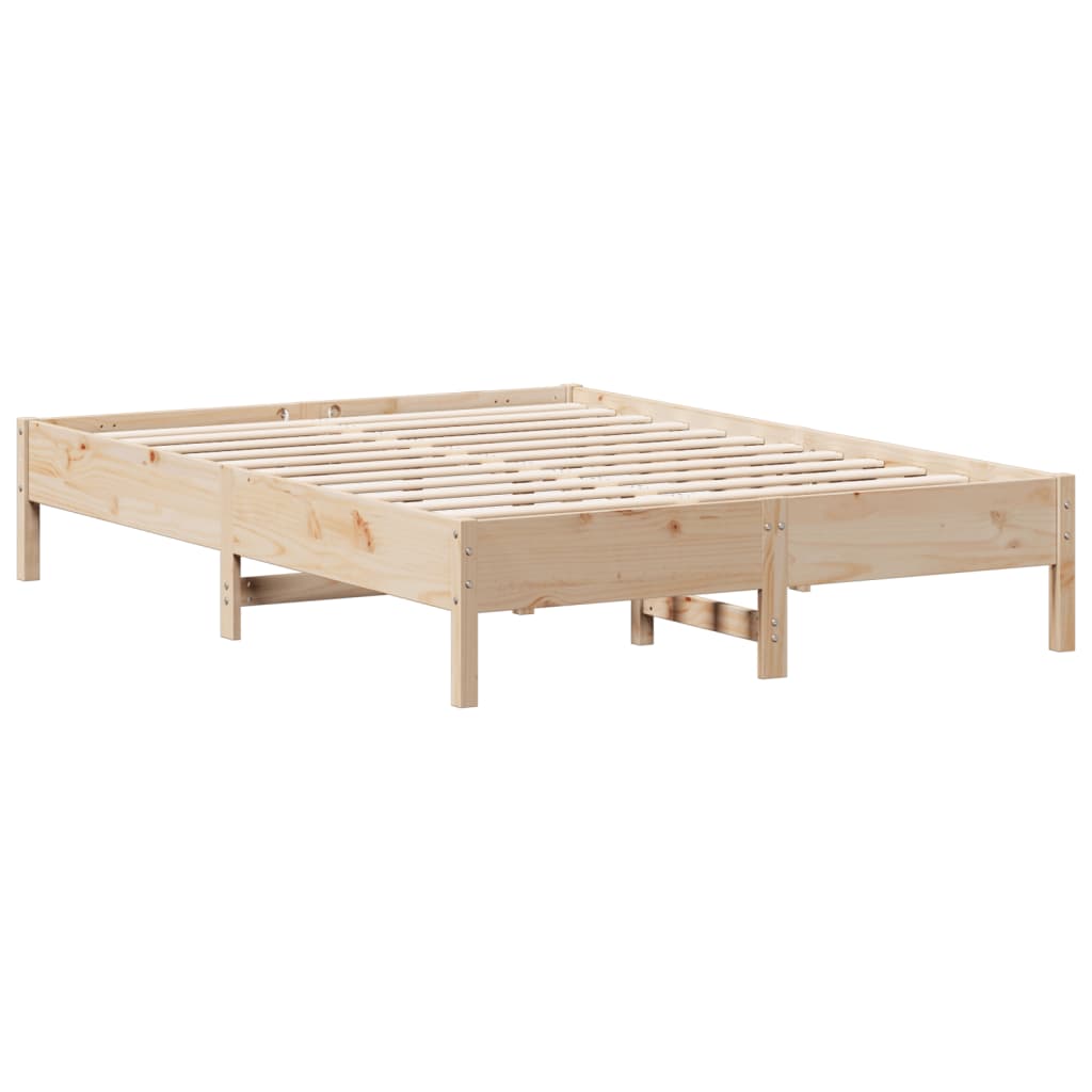 Bed Frame 160x200 cm Solid Wood Pine