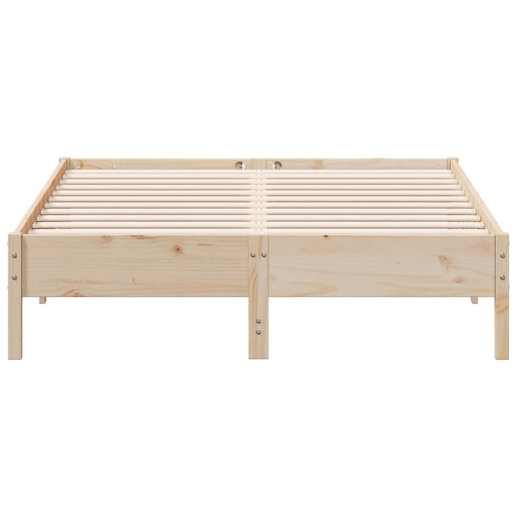 Bed Frame 160x200 cm Solid Wood Pine