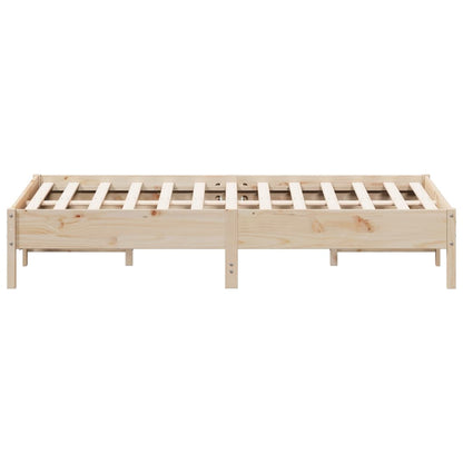 Bed Frame 150x200 cm King Size Solid Wood Pine