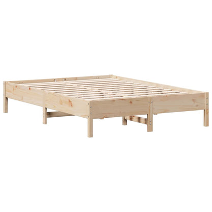 Bed Frame 120x200 cm Solid Wood Pine