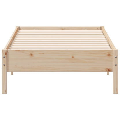 Bed Frame 100x200 cm Solid Wood Pine