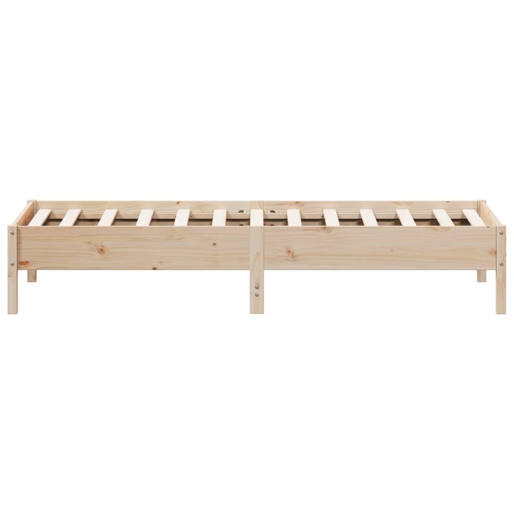 Bed Frame 100x200 cm Solid Wood Pine