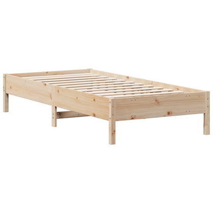 Bed Frame 100x200 cm Solid Wood Pine