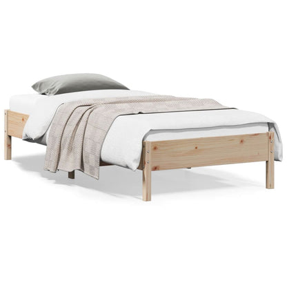 Bed Frame 100x200 cm Solid Wood Pine