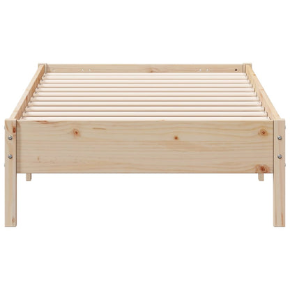 Bed Frame 90x200 cm Solid Wood Pine