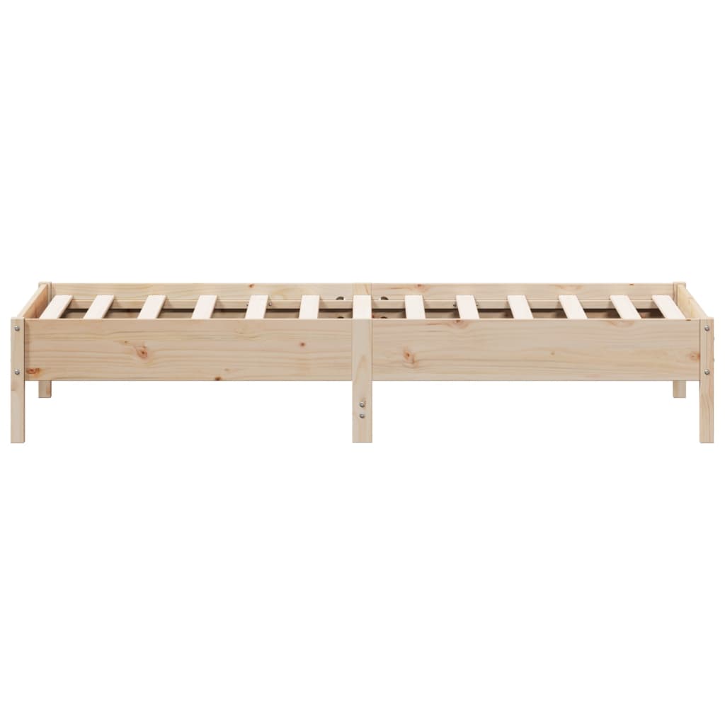 Bed Frame 90x200 cm Solid Wood Pine