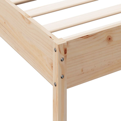 Bed Frame 90x200 cm Solid Wood Pine