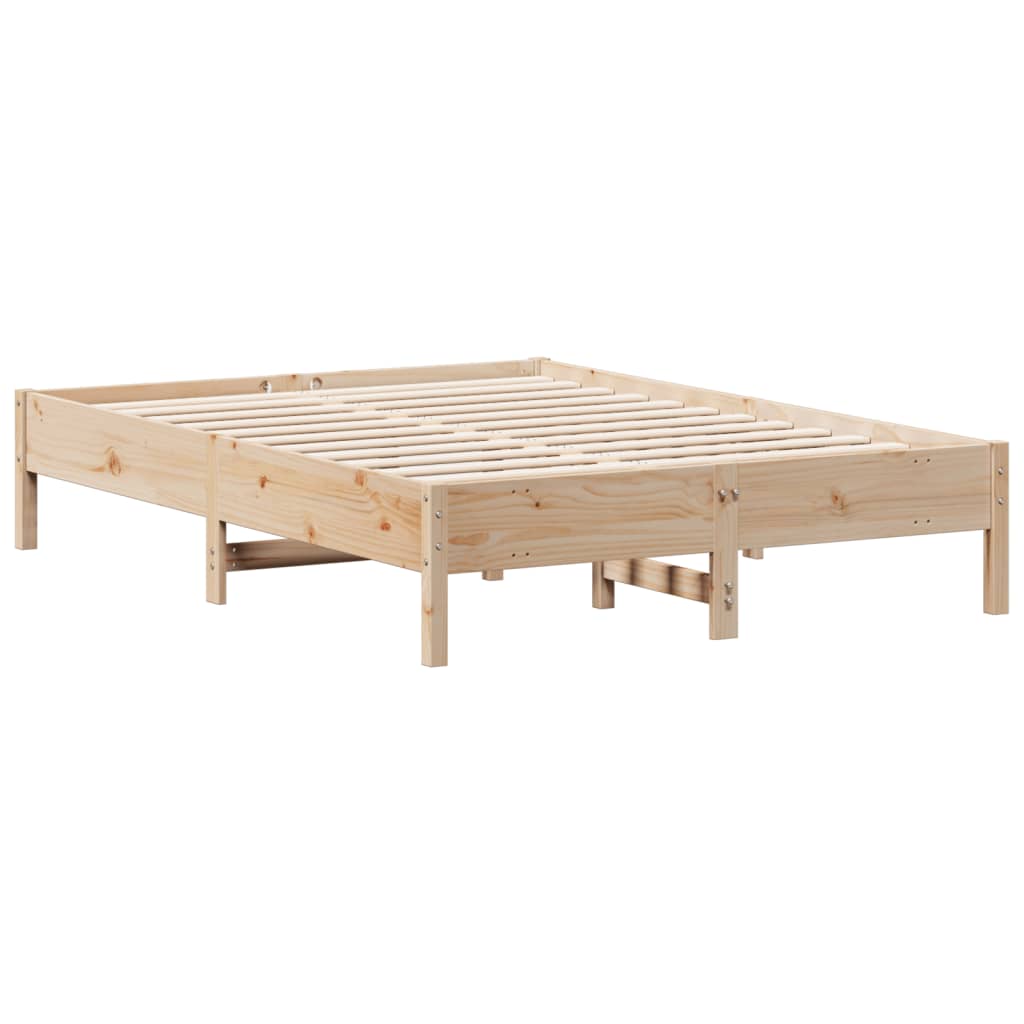 Bed Frame 120x190 cm Small Double Solid Wood Pine