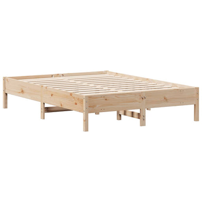 Bed Frame 120x190 cm Small Double Solid Wood Pine