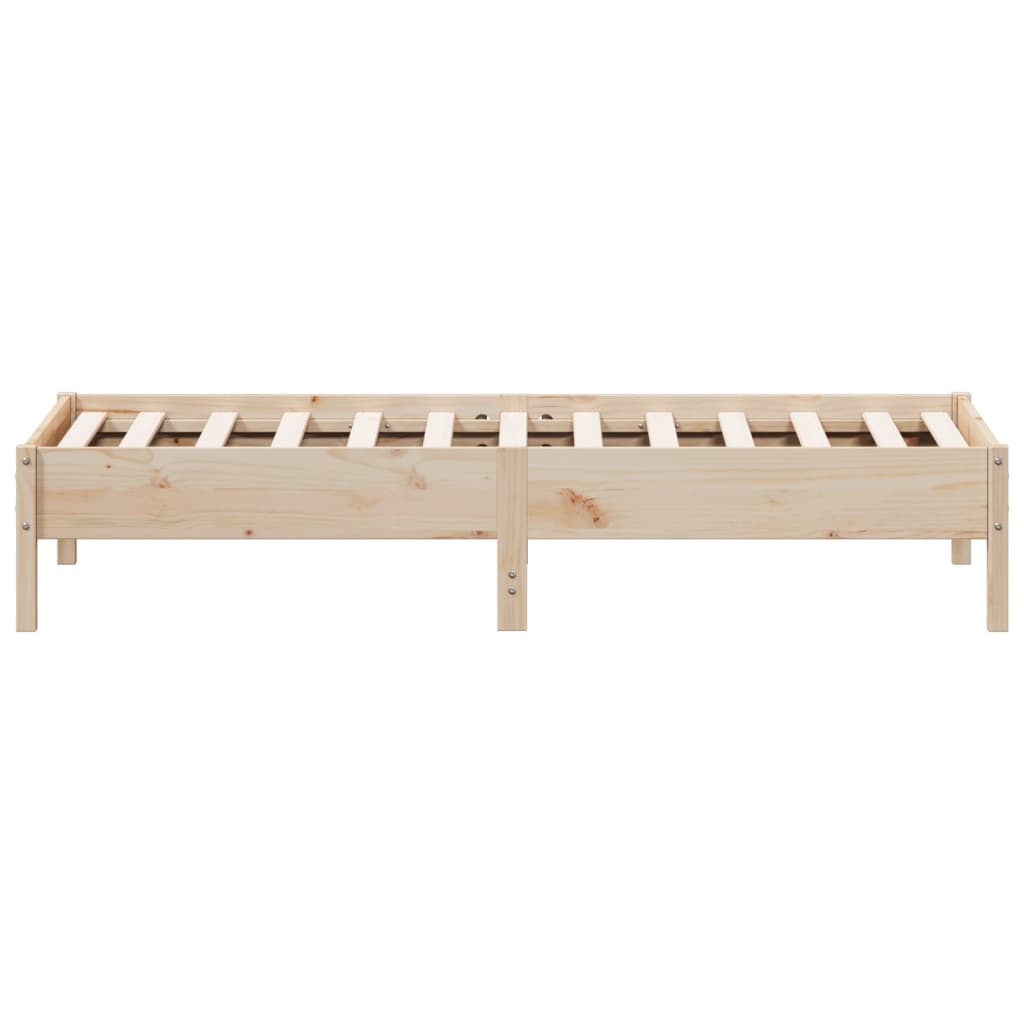 Bed Frame 75x190 cm Small Single Solid Wood Pine