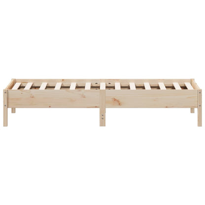 Bed Frame 75x190 cm Small Single Solid Wood Pine