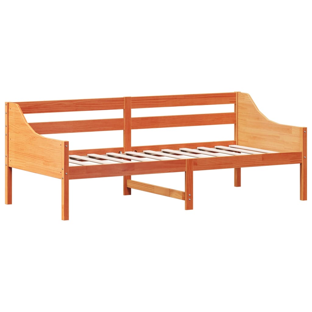 Day Bed Wax Brown 80x200 cm Solid Wood Pine