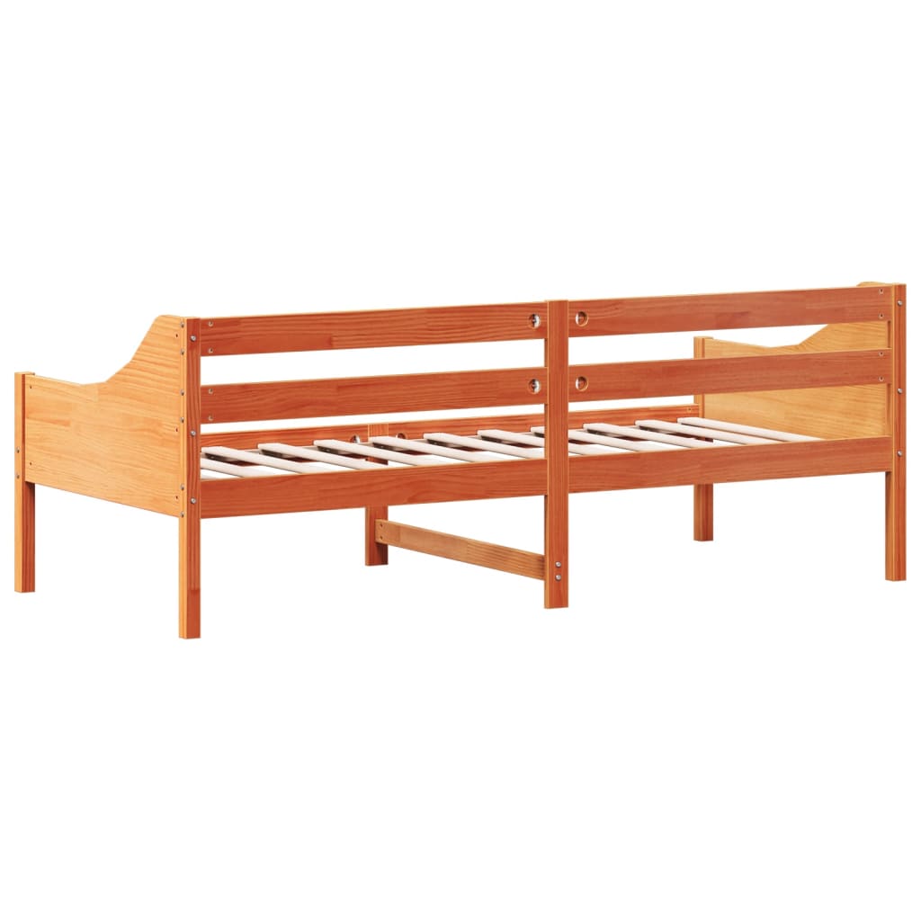 Day Bed Wax Brown 80x200 cm Solid Wood Pine