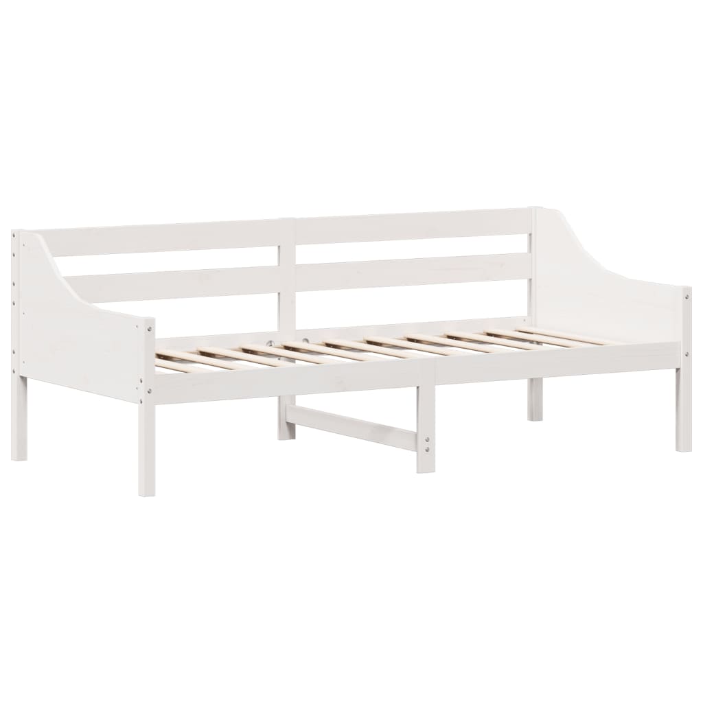 Day Bed White 90x200 cm Solid Wood Pine