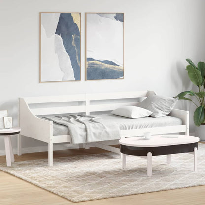 Day Bed White 90x200 cm Solid Wood Pine