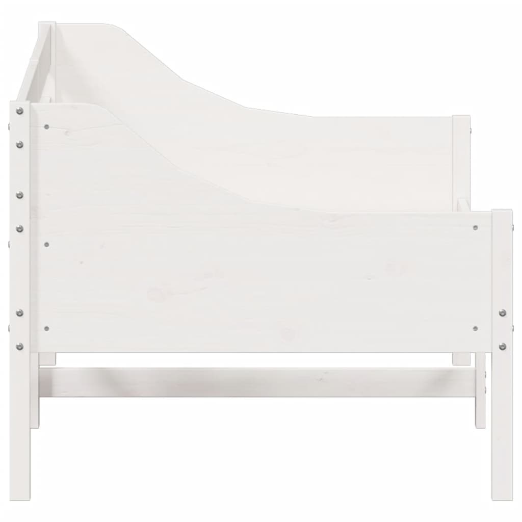 Day Bed White 90x200 cm Solid Wood Pine