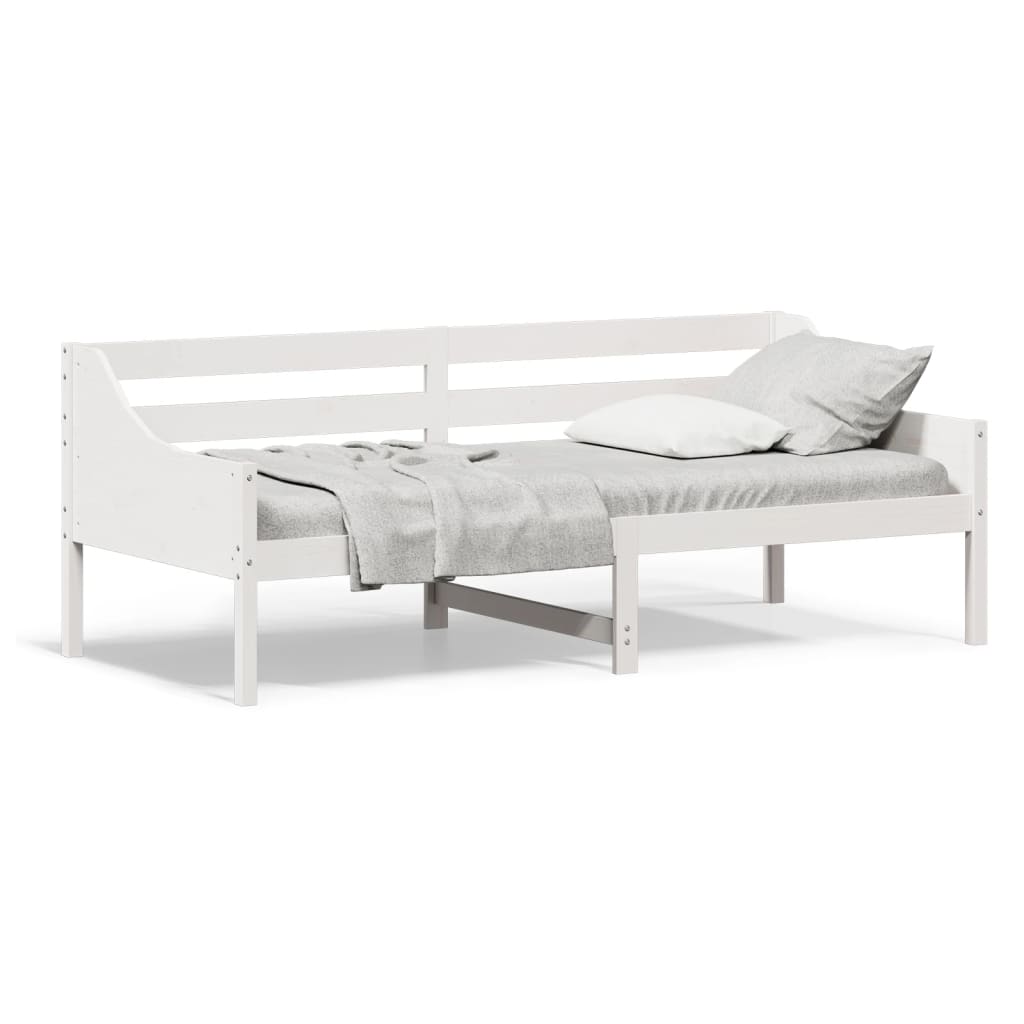 Day Bed White 90x200 cm Solid Wood Pine