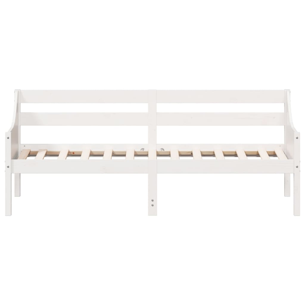 Day Bed White 90x190 cm Solid Wood Pine