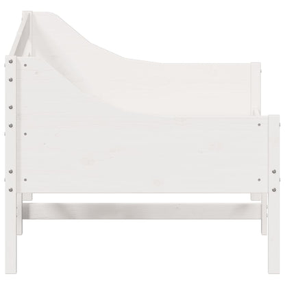 Day Bed White 90x190 cm Solid Wood Pine