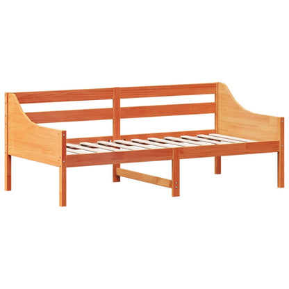 Day Bed Wax Brown 90x190 cm Solid Wood Pine