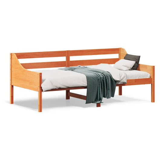 Day Bed Wax Brown 90x190 cm Solid Wood Pine