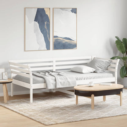 Day Bed White 80x200 cm Solid Wood Pine