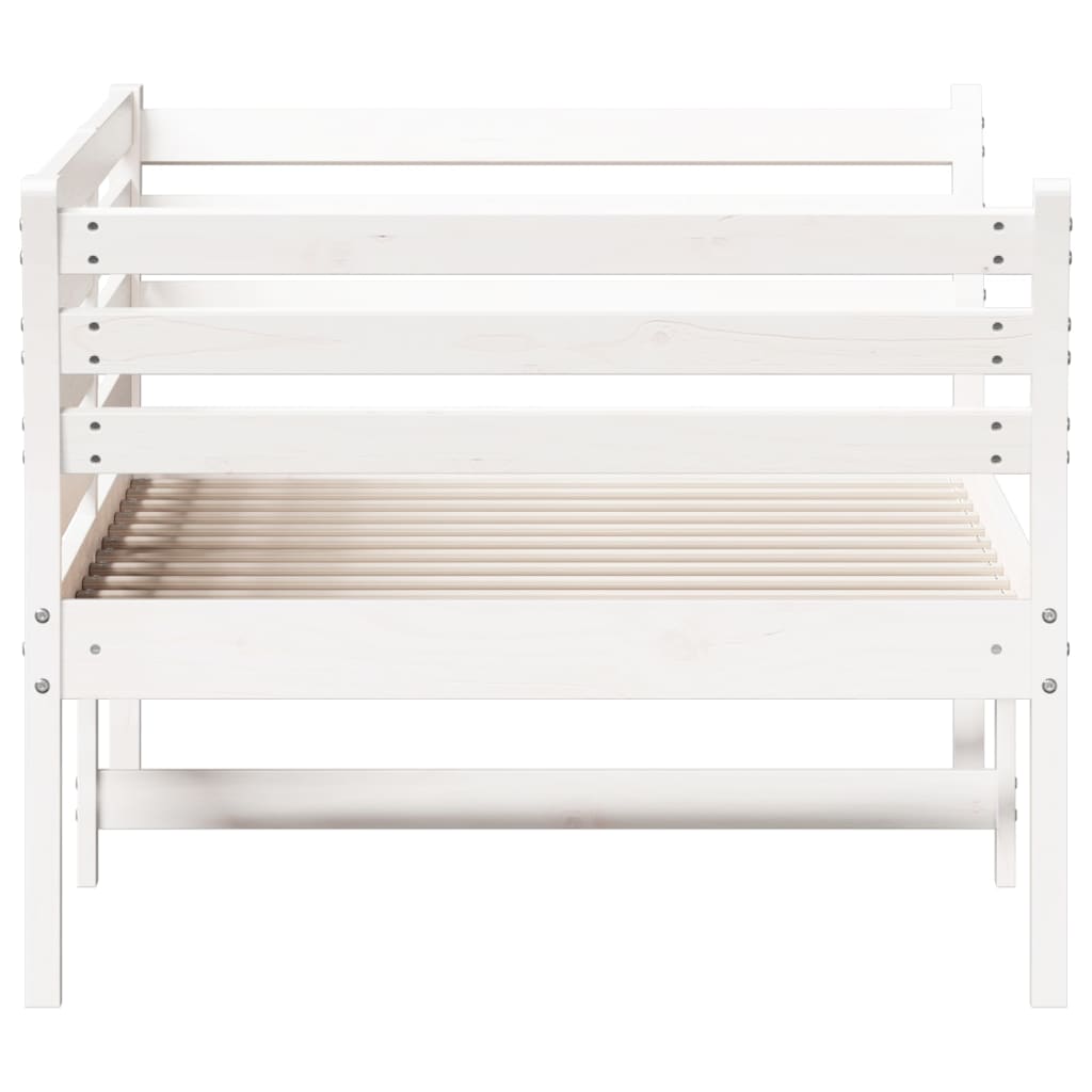 Day Bed White 80x200 cm Solid Wood Pine