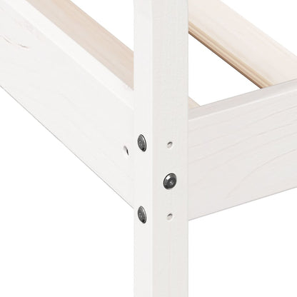 Day Bed White 80x200 cm Solid Wood Pine