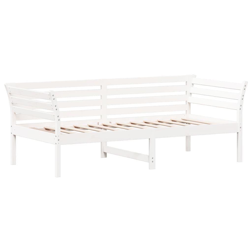 Day Bed White 90x190 cm Solid Wood Pine