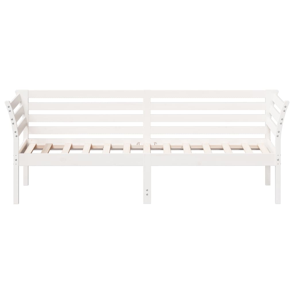 Day Bed White 90x190 cm Solid Wood Pine