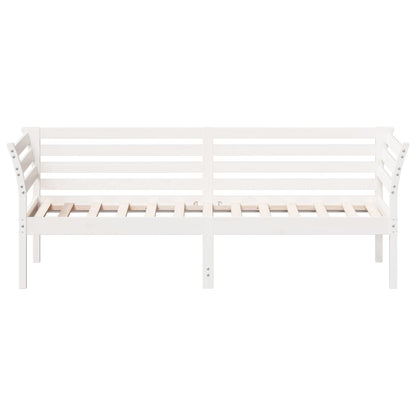 Day Bed White 90x190 cm Solid Wood Pine