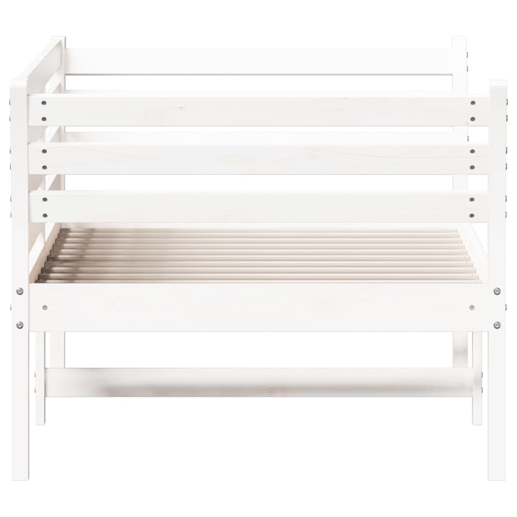 Day Bed White 90x190 cm Solid Wood Pine