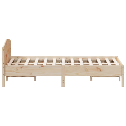 Bed Frame with Headboard 150x200 cm King Size Solid Wood Pine