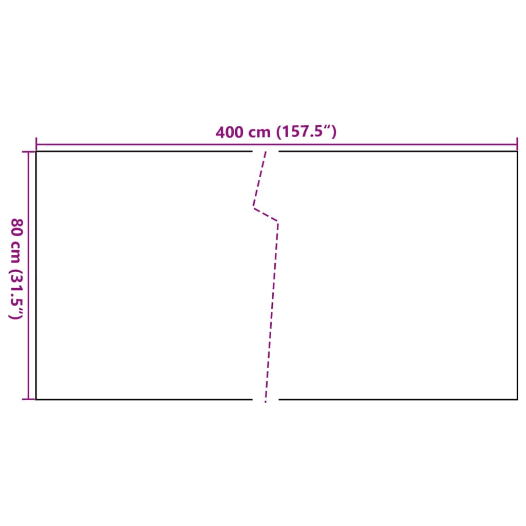 Balcony Screen Anthracite 400x80 cm Poly Rattan