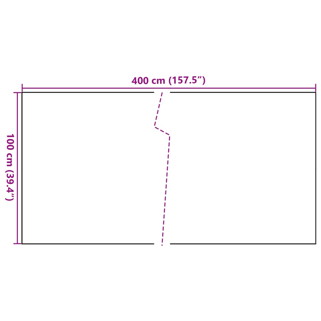 Balcony Screen Anthracite 400x100 cm Poly Rattan