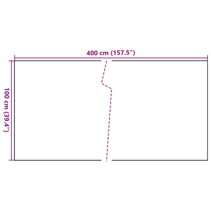 Balcony Screen Anthracite 400x100 cm Poly Rattan