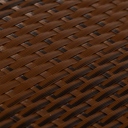 Balcony Screen Brown and Black 300x80 cm Poly Rattan