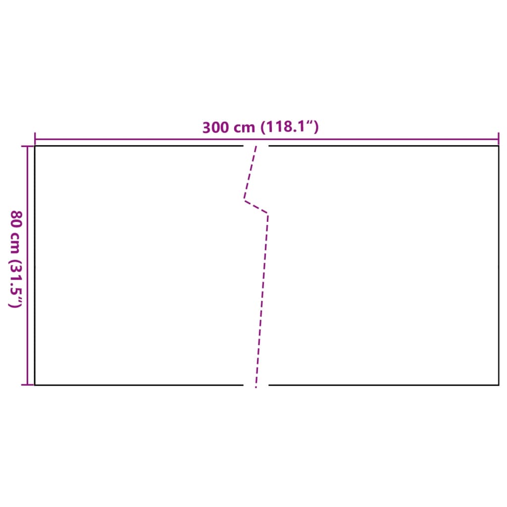 Balcony Screen Brown and Black 300x80 cm Poly Rattan